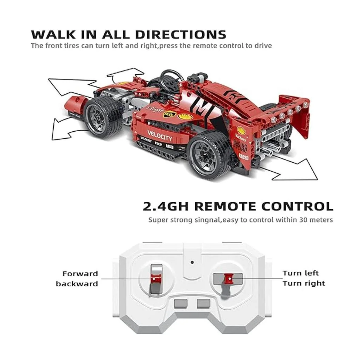 Kit de construcción de coche de carreras de fórmula 1 de_4
