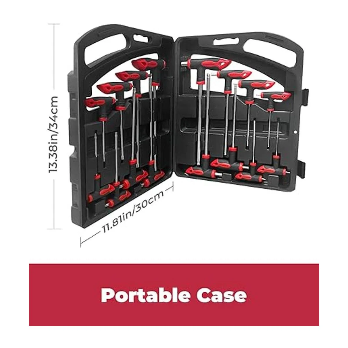 Juego de 16 llaves hexagonales y torx llave Allen con_5