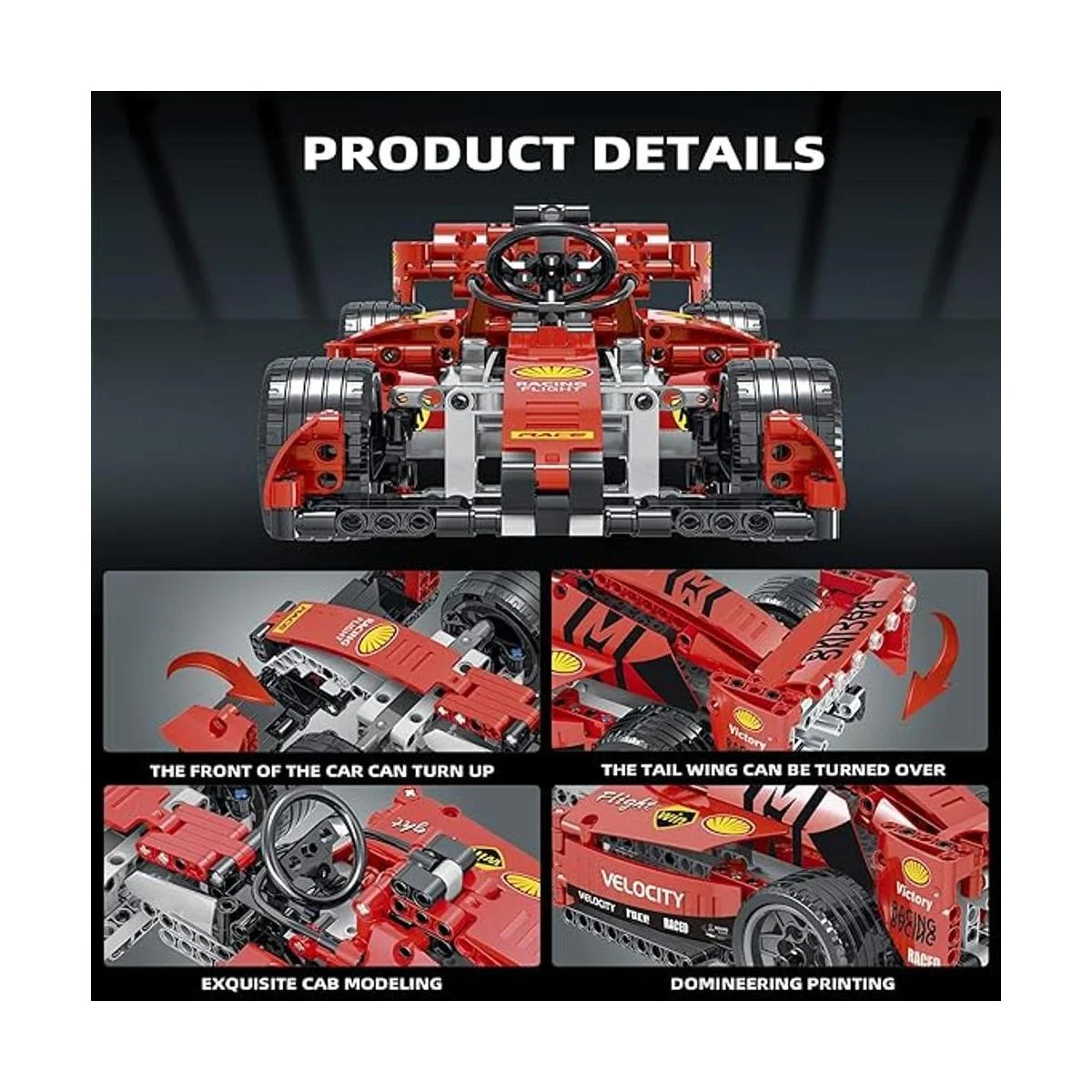 Kit de construcción de coche de carreras de fórmula 1 de_3