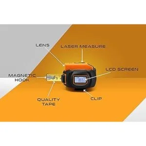 Cinta métrica láser 2 en 1 métrica láser de 196 pies_5