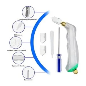 SPEEDWOX Juego de 20 pinzas de vidrio con ruedas de_5
