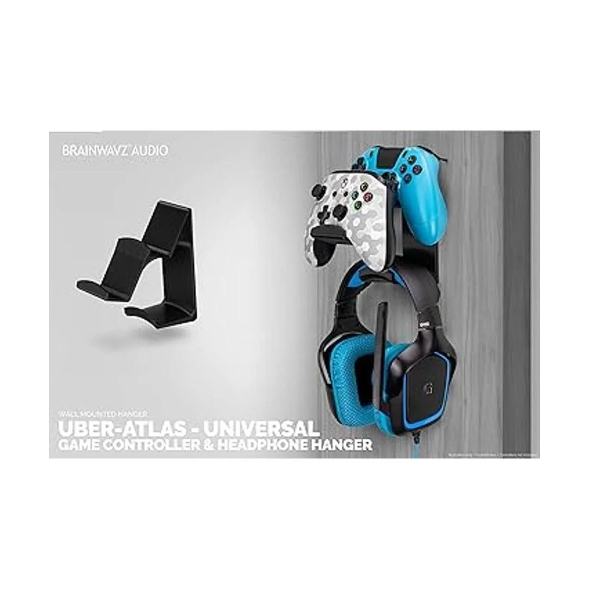 Brainwavz Soporte de pared dual para control de juego y_2