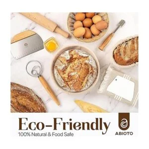 Banneton Juego de 2 cestas a prueba de pan con_6