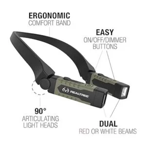 EZRED Luz de cuello de árbol real con luz rojablanca_3