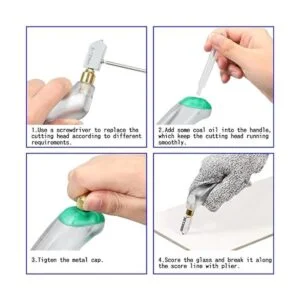 SPEEDWOX Juego de 20 pinzas de vidrio con ruedas de_6