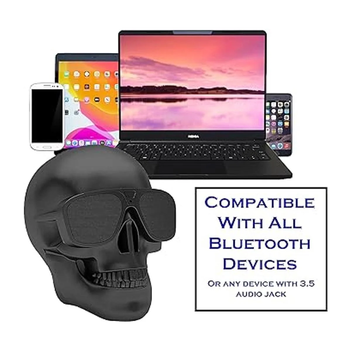 Altavoz de calavera portátil inalámbrico con Bluetooth_3