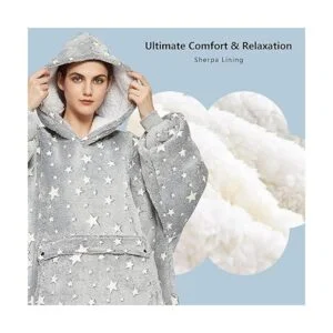 Manta portátil de sherpa con capucha para adultos todos_6