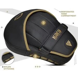 RDX Almohadillas de boxeo guantes curvados de enfoque_2
