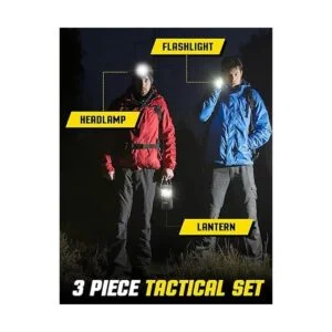 ZeroDark Juego de 3 linternas de faros delanteros_2