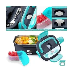 FORABEST Lonchera eléctrica 2 en 1 calentador de_6