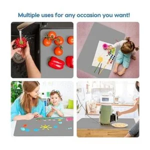 Aechy Tapete de silicona extra grande de 36 x 24 x 0.08_4