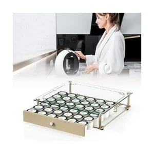 Soporte para cápsulas de café cajón superior de vidrio_6