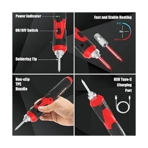 BLACKCUBE Soldador inalámbrico de 4 V kit de soldadura_3