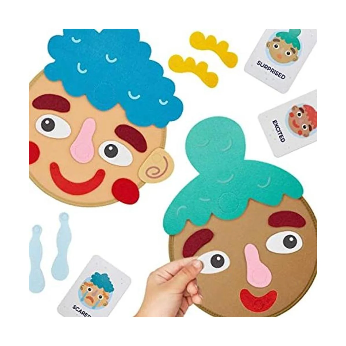 Juego social emocional para niños Haz caras y describe_1