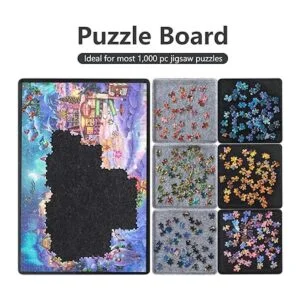 Lavievert Rompecabezas de fieltro portátil con 6 bandejas_2