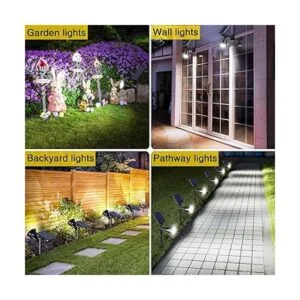 ROSHWEY Foco solar para exteriores 18 luces LED solares_2