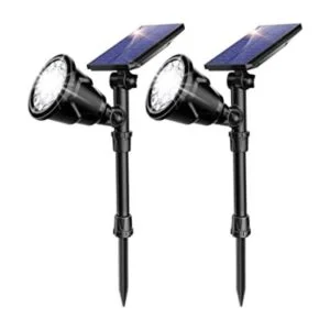 ROSHWEY Foco solar para exteriores 18 luces LED solares_1