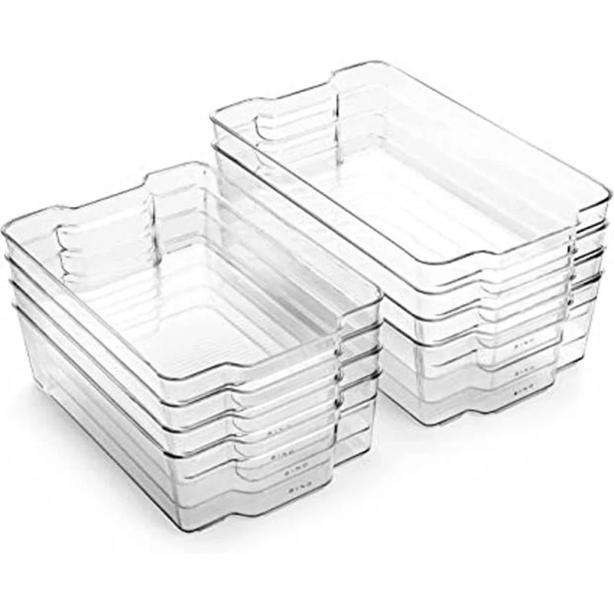 BINO Contenedores de almacenamiento de plástico apilables_1