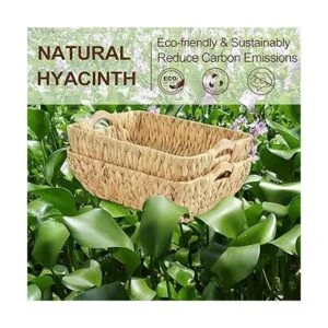 FairyHaus Juego de 2 cestas de mimbre con asas cesta de_4