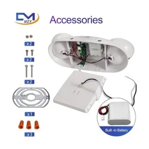 CM MZY Luces de emergencia con batería de respaldo luz de_4