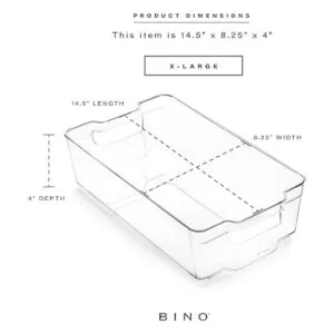 BINO Contenedores de almacenamiento de plástico apilables_3