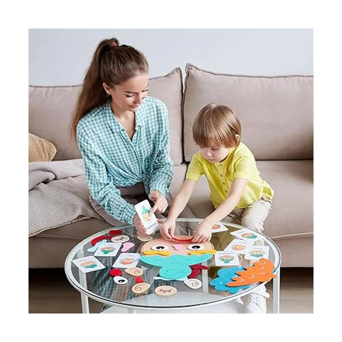 Juego social emocional para niños Haz caras y describe_3