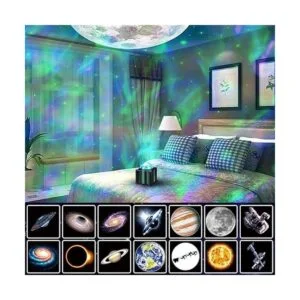 WANRAYW Proyector de estrellas luz nocturna 15 en 1 con_2