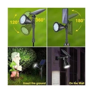 ROSHWEY Foco solar para exteriores 18 luces LED solares_4