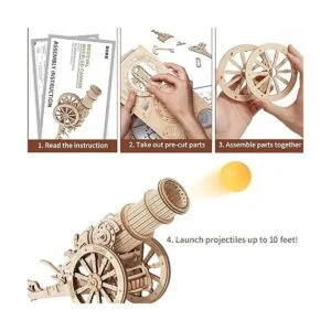 ROKR Rompecabezas de madera 3D para construcción de_4