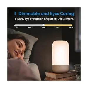 Meross Lámpara de mesa inteligente para dormitorio_4