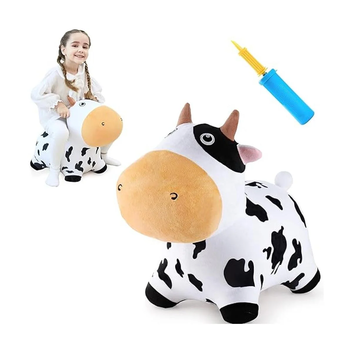 iPlay iLearn Bouncy Pals Caballo de vaca lechera tolva_1