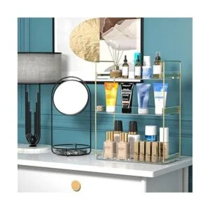 Organizador de encimera de baño bandeja acrílica de 3_6