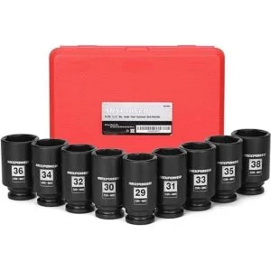 MIXPOWER Juego de llaves de impacto profundo de 12_2