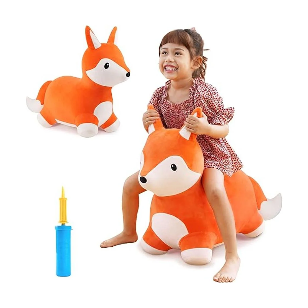 iPlay iLearn Bouncy Pals Caballo de salto de zorro_1