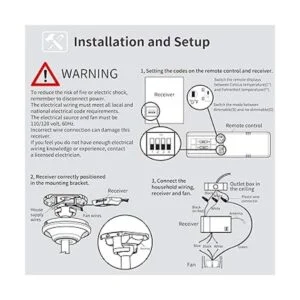 Kit de repuesto universal de ventilador de techo_6