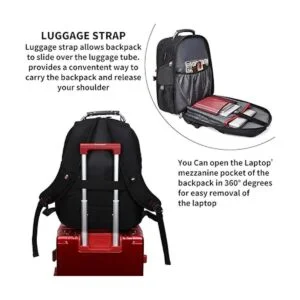 Mochila extra grande para laptop de viaje de 50 litros_4