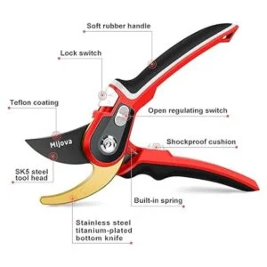 Podadoras de jardín tijeras de jardín resistentes con_2