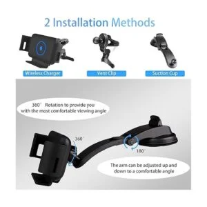 Soporte de cargador de coche inalámbrico compatible con_3