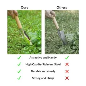 SOLIGT Herramientas de mano de jardinería de 8 piezas con_3