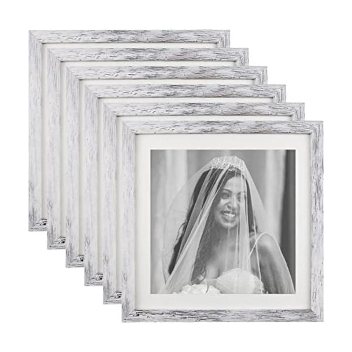 Juego de 6 portarretratos cuadrados de 10 x 10 pulgadas_1