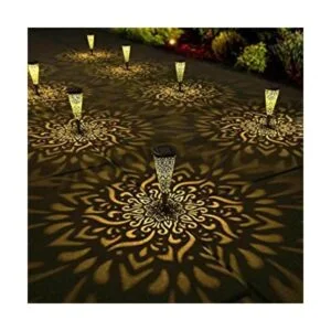 Gardencave Paquete de 6 luces solares decorativas para_1
