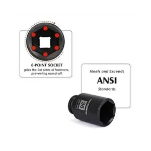 MIXPOWER Juego de llaves de impacto profundo de 12_5