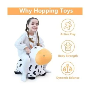 iPlay iLearn Bouncy Pals Caballo de vaca lechera tolva_2