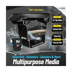 Almohadilla de carbono para acuario cortada para_5