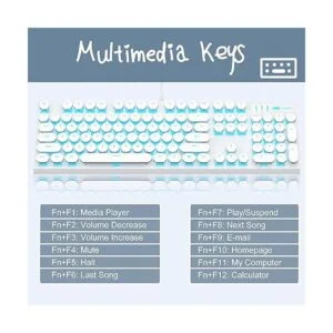 Teclado mecánico para juegos de escribir teclado punk_5