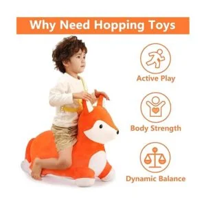 iPlay iLearn Bouncy Pals Caballo de salto de zorro_2