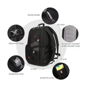 Mochila extra grande para laptop de viaje de 50 litros_3