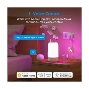 Meross Lámpara de mesa inteligente para dormitorio_2