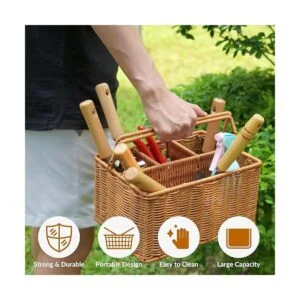 SOLIGT Herramientas de mano de jardinería de 8 piezas con_4