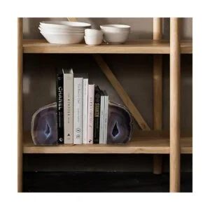 Sujetalibros decorativos de ágata natural extremos de_6